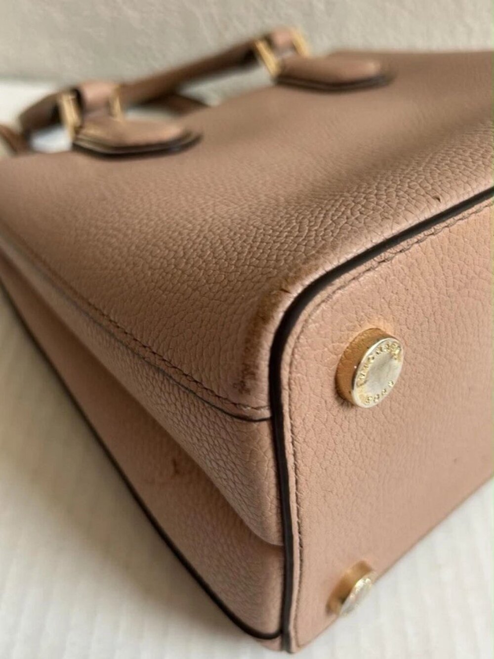 Michael Kors Adele Love Leather Shoulder Bag - Mauve / Old Rose - Picture 6 of 13